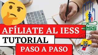 como afiliarse al iess [upl. by Wait388]