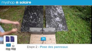 Monter son Kit Solaire AUTONOME  2 Panneaux Solaires  2 Batteries  MyShop Solaire solaire tuto [upl. by Maiga638]