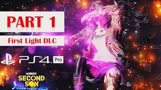 Infamous First Light PS4 PRO Walkthrough No Commentary  Part 1 Prologue [upl. by Fasa821]