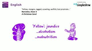 Quotation Explosion  Yellow meagre ragged Stave 3 A Christmas Carol [upl. by Henrie]