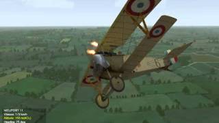 Realistic gun sounds v2 aircraft First eagles WWI dogfight biplane engine [upl. by Crenshaw]