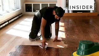 Master of Refinishing Hardwood Floors [upl. by Malloch]