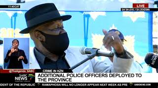 Police Minister Bheki Cele on additional police officers deployed in KZN [upl. by Eicart640]