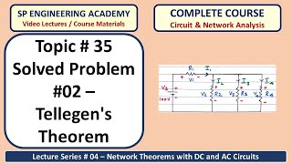 35 Solved Problem 02 Tellegens Theorem [upl. by Cohdwell]