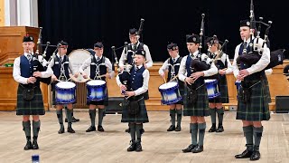 George Heriots School Pipe Band winning the competition [upl. by Budwig]