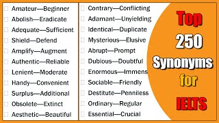 250 Essential Advanced Synonyms for IELTS  C1 C2 Level English [upl. by Emilee]