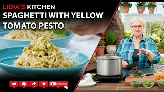 Spaghetti with Yellow Tomato Pesto [upl. by Dunston38]