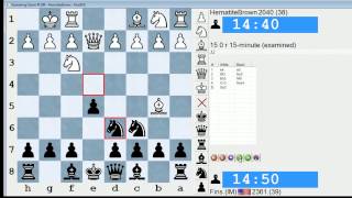 Standard Chess 47 HematiteBrown vs IM Bartholomew Ruy Lopez [upl. by Aihsatal]