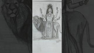 mata katyayni sketch  mata katyayni WhatsApp status Navratri Navratriday6 Navratri ₹sketch [upl. by Ethbin49]