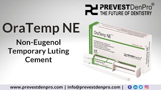 Oratemp NE  Noneugenol Temporary Luting Cement  Prevest DenPro  The Future of Dentistry [upl. by Lehsar]