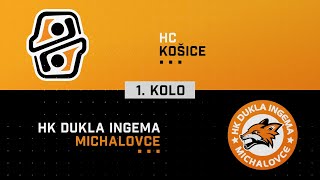 1kolo semifinále HC Košice  HK Dukla INGEMA Michalovce HIGHLIGHTS [upl. by Thomasa]