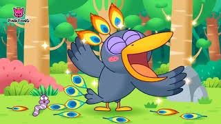 The Crow and the Peacock ¦ Aesops Fables ¦ PINKFONG Story Time for Children [upl. by Agem]