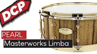 Pearl Masterworks Artisan Snare Drum 14x6 Matte Natural Black Limba [upl. by Virgilio245]