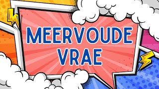 Meervoude  Vrae  Quiz [upl. by Eniwtna]