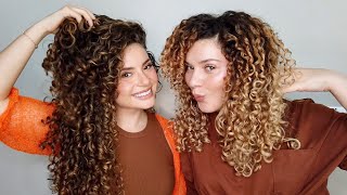 OUR UPDATED FALL 2021 CURLY HAIR ROUTINES  CURRENT FAVORITES [upl. by Nyledam]