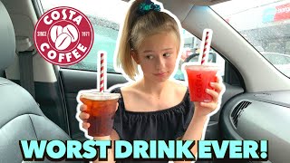 I TRIED ICED COFFEE FOR THE FIRST TIME  TESTING COSTA ICED DRINKS [upl. by Carilyn133]