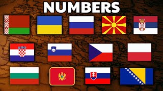 Numbers  SLAVIC Languages COMPARED [upl. by Akcired456]