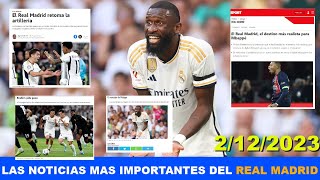 ESTO DICE LA PRENSA SOBRE EL REAL MADRID HOY 2122023 [upl. by Anilek]