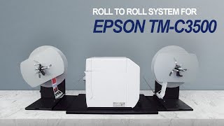 Label rewinder and label unwinder for EPSON TMC3500 label printer [upl. by Intisar]