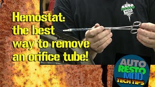 Use a hemostat to remove orifice tube from car AC systems Autorestomod Tech Tips [upl. by Leckie]