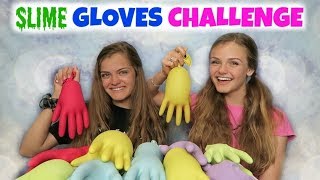 Slime Gloves Challenge  Jacy and Kacy [upl. by Haslett283]