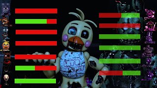 SFM FNaF Hoaxes Vs Toxic Animatronics With Healthbars [upl. by Harriott894]