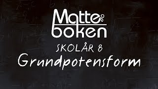 Grundpotensform lektion 1  Skolår 8 [upl. by Dranik265]