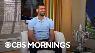 Novak Djokovic on winning US Open after one of the quothardestquot sets he’s ever played [upl. by Suivatal]