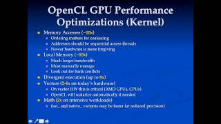 OpenCL Performance Tips and Summary 10 [upl. by Ettenna485]