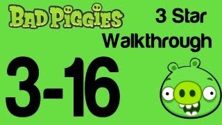 Bad Piggies  Level 316 3 Star Walkthrough When Pigs Fly  WikiGameGuides [upl. by Yenohtna]