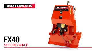 Wallenstein FX40 Skidding Winch [upl. by Niehaus532]