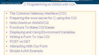 0901Using C on the WWW With CGI [upl. by Sahc]