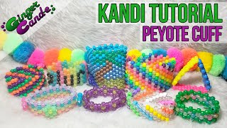 Beginner Kandi Cuff  Kandi Tutorial  GingerCandE [upl. by Beitris]