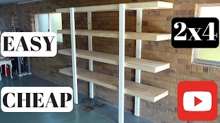 Build Garage Shelves Using Cheap Lumber [upl. by Pinzler56]