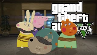 Peppa Pig in GTA V  The Bank Robbery Animation  Edit [upl. by Nivanod374]