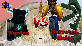 Warden That Future Mod vs Outvoted Mobs and Iceologer  Minecraft Mob Battle [upl. by Esilehs]