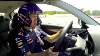 Sebastian Vettel Interview in the Infiniti Q50 [upl. by Massingill]