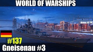 Gneisenau World of Warships  Gameplay pl 3 [upl. by Anaeel]