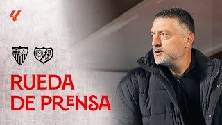 Rueda de prensa de García Pimienta SevillaFCRayo l 📡 EN DIRECTO [upl. by Kei]