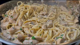 a secret and the most delicious Alfredo pasta ever Quick and easy recipe [upl. by Anam993]