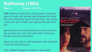 Movie Review Kalifornia 1993 HD [upl. by Eilsil]