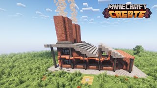 Factory build  with schematic Minecraft Create Mod [upl. by Llezom]