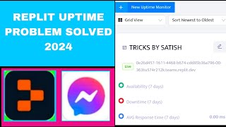 Replit uptime problem solved 2024  replit server me uptime kaise lgaye   server replit [upl. by Yssenhguahs]