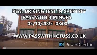 REAL DRIVING TEST ROUTE IN CHERTSEY 3 [upl. by Birchard381]