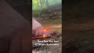 Alabama Outdoorsman Woodsman Bushcraft Fire FerroRod Start Ltwrightbushcrafting [upl. by Ettevy]