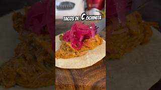 Tacos de Cochinita Pibil Tacos con Letra C shorts reels food [upl. by Yuh605]