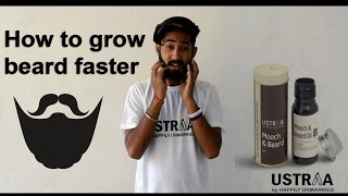 How to grow beard faster  Ustraa by happily unmarried [upl. by Ylle737]