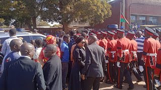 Collection of late VicePresident Saulos Chilimas body from Goodwill Funeral  Malawi Defence Force [upl. by Enialehs]