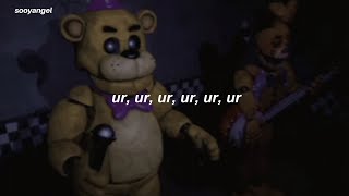 ojo lero Freddy Fazbear LetraLyrics [upl. by Ttenrag]