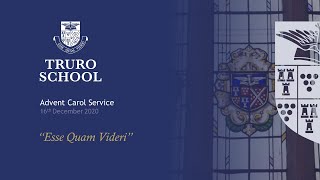 Truro School Advent Carol Service 2020 [upl. by Zildjian985]